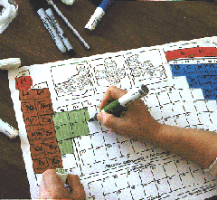 Coloring and entering data