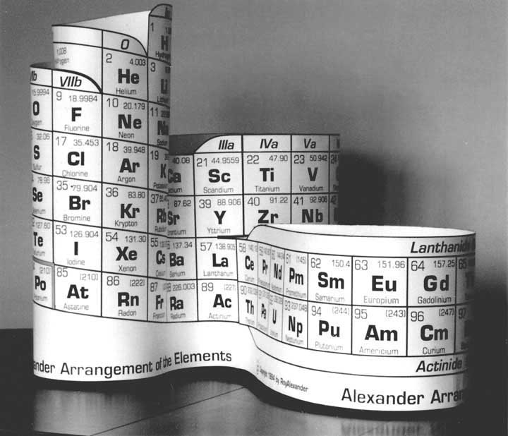Alexander Arrangement of Elements 3-D model - Display version